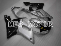Yamaha YZF-R6 1998-2002 Injection ABS verkleidung - Factory Style - Schwarz Silber - MFS3498