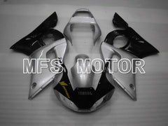 Yamaha YZF-R6 1998-2002 Injection ABS verkleidung - Factory Style - Schwarz Silber - MFS3498