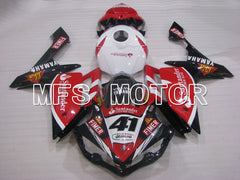 Yamaha YZF-R1 2007-2008 Injection ABS verkleidung - Santander - Weiß Rot - MFS3500