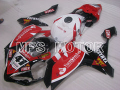 Yamaha YZF-R1 2007-2008 Injection ABS verkleidung - Santander - Weiß Rot - MFS3500