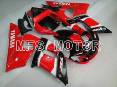 Yamaha YZF-R6 1998-2002 Injection ABS verkleidung - Factory Style - Schwarz Rot - MFS3505