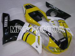 Yamaha YZF-R6 1998-2002 Injection ABS verkleidung - Factory Style - Schwarz Weiß Gelb - MFS3511