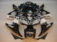 Yamaha YZF-R6 2003-2004 Injection ABS Fairing - West - White Black - MFS3524