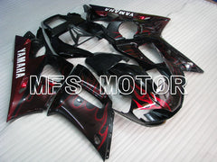Yamaha YZF-R6 1998-2002 Injection ABS Fairing - Flame - Black Red - MFS3543