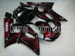 Yamaha YZF-R6 1998-2002 Injection ABS Fairing - Flame - Black Red - MFS3554