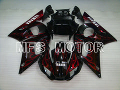 Yamaha YZF-R6 1998-2002 Injection ABS Fairing - Flame - Black Red - MFS3554