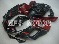 Carénage ABS injecté Yamaha YZF-R6 1998-2002 - Style usine - Couleur vin rouge noir - MFS3557