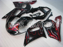 Yamaha YZF-R6 1998-2002 Injection ABS Fairing - Flame - Black Red - MFS3558