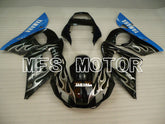 Yamaha YZF-R6 1998-2002 Injection ABS verkleidung - Flamme - Schwarz Weiß - MFS3563