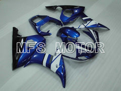 Carénage ABS injecté Yamaha YZF-R6 2003-2004 - Style usine - Bleu Blanc - MFS3572