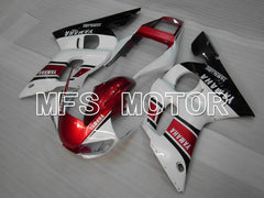 Yamaha YZF-R6 1998-2002 Injection ABS verkleidung - Factory Style - Rot Weiß - MFS3573