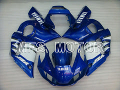 Yamaha YZF-R6 1998-2002 Injection ABS verkleidung - Factory Style - Blau Weiß - MFS3585