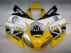 Yamaha YZF-R6 1998-2002 Injection ABS verkleidung - Factory Style - Schwarz Weiß Gelb - MFS3588