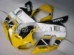 Yamaha YZF-R6 1998-2002 Injection ABS verkleidung - Factory Style - Schwarz Weiß Gelb - MFS3588