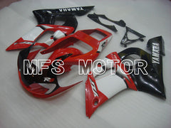 Carénage ABS injecté Yamaha YZF-R6 1998-2002 - Style usine - Noir Blanc Rouge - MFS3589