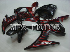Yamaha YZF-R6 2005 Injection ABS Fairing - Flame - Black Red - MFS3591