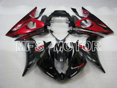 Carénage ABS injecté Yamaha YZF-R6 2005 - Style usine - Noir Rouge - MFS3595