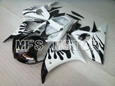 Yamaha YZF-R6 2005 Injection ABS Fairing - Flame - White Black - MFS3601