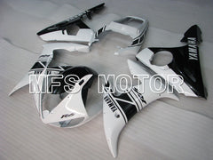 Carénage ABS injecté Yamaha YZF-R6 2003-2004 - Style usine - Blanc Noir - MFS3602