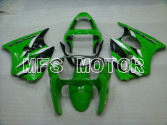 Kawasaki NINJA ZX6R 2000-2002 Injection ABS verkleidung - Factory Style - Schwarz Grün - MFS3622