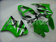 Kawasaki NINJA ZX6R 2000-2002 Injection ABS verkleidung - Factory Style - Schwarz Grün - MFS3622