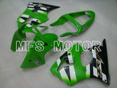 Kawasaki NINJA ZX6R 2000-2002 Injection ABS verkleidung - Factory Style - Schwarz Grün Weiß - MFS3634