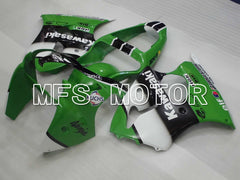 Kawasaki NINJA ZX6R 2000-2002 Injection ABS verkleidung - Factory Style - Schwarz Grün Weiß - MFS3648