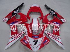 Carénage ABS injecté Yamaha YZF-R6 2005 - FIAMM - Rouge Blanc - MFS3654