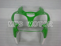 Carénage ABS injecté Kawasaki NINJA ZX6R 2000-2002 - Flamme - Noir Vert - MFS3660