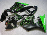 Kawasaki NINJA ZX6R 2000-2002 Injection ABS verkleidung - Flamme - Schwarz Grün - MFS3664