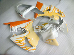 Kawasaki NINJA ZX6R 2000-2002 Injection ABS Fairing - Flame - White Orange - MFS3675