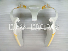Kawasaki NINJA ZX6R 2000-2002 Injection ABS Fairing - Flame - White Orange - MFS3675