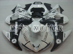 Carénage ABS injecté Yamaha YZF-R6 2005 - Jordan - Noir Blanc - MFS3678