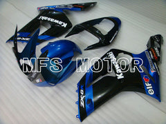 Carénage ABS injecté Kawasaki NINJA ZX6R 2003-2004 - Style usine - Noir Bleu - MFS3701