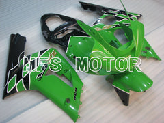 Carénage ABS injecté Kawasaki NINJA ZX6R 2003-2004 - Style usine - Noir Vert - MFS3705