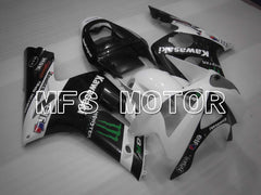 Kawasaki NINJA ZX6R 2003-2004 Injection ABS verkleidung - Monster - Schwarz Weiß - MFS3713
