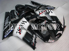 Kawasaki NINJA ZX6R 2003-2004 Injection ABS Fairing - West - Black White - MFS3720