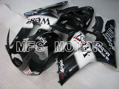 Kawasaki NINJA ZX6R 2003-2004 Injection ABS Fairing - West - Black White - MFS3720
