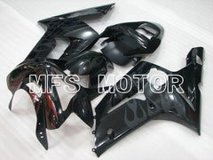 Carénage ABS injecté Kawasaki NINJA ZX6R 2003-2004 - Flamme - Noir - MFS3722