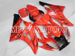 Yamaha YZF-R6 2006-2007 Injection ABS Fairing - Flame - Red Black - MFS3726