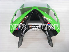 Carénage ABS injecté Kawasaki NINJA ZX6R 2003-2004 - Monster - Noir Vert - MFS3735