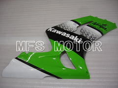 Carénage ABS injecté Kawasaki NINJA ZX6R 2003-2004 - Style usine - Noir Vert - MFS3705
