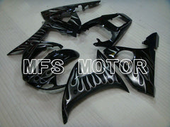 Yamaha YZF-R6 2005 Injection ABS Fairing - Flame - Black Gray - MFS3744
