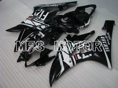 Yamaha YZF-R6 2006-2007 Injection ABS Fairing - FIAT - Black White - MFS3745