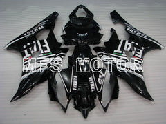 Yamaha YZF-R6 2006-2007 Injection ABS Fairing - FIAT - Black White - MFS3745