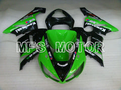 Carénage ABS injecté Kawasaki NINJA ZX6R 2005-2006 - Monster - Noir Vert - MFS3777