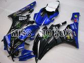 Yamaha YZF-R6 2006-2007 Injection ABS verkleidung - Monster - Blau Schwarz - MFS3798
