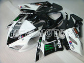 Carénage ABS injecté Kawasaki NINJA ZX6R 2005-2006 - Monster - Noir Blanc - MFS3808