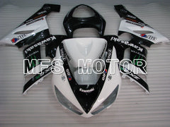 Carénage ABS injecté Kawasaki NINJA ZX6R 2005-2006 - Monster - Noir Blanc - MFS3811