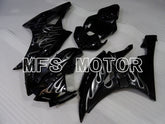 Yamaha YZF-R6 2006-2007 Injection ABS verkleidung - Flamme - Weiß Schwarz - MFS3820